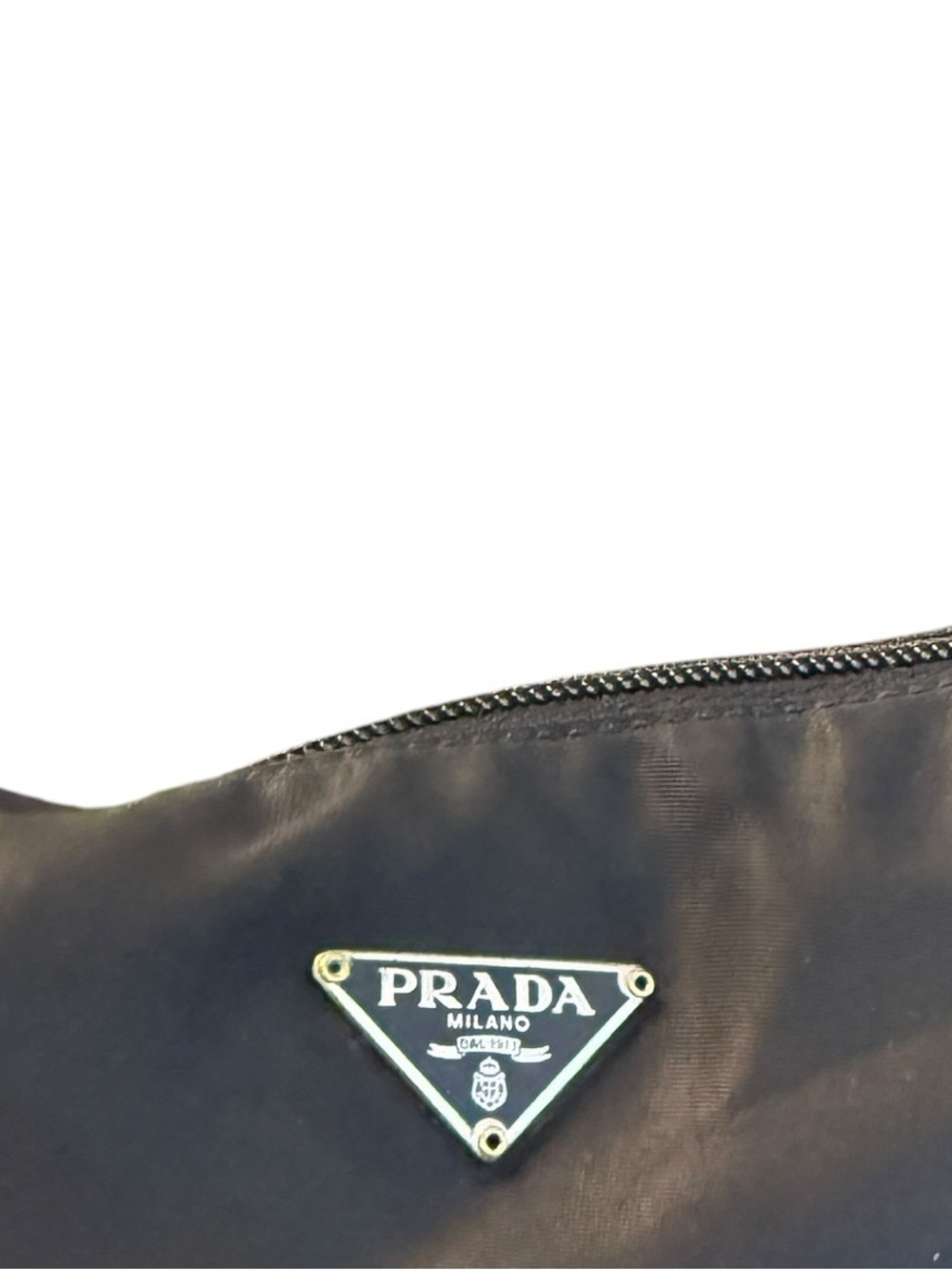 Vintage Y2K Prada Tessuto Mini Shoulder Bag with Silver Hardware - Picture 7 of 12